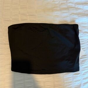 SHIEN plain black strapless Bandeau Top